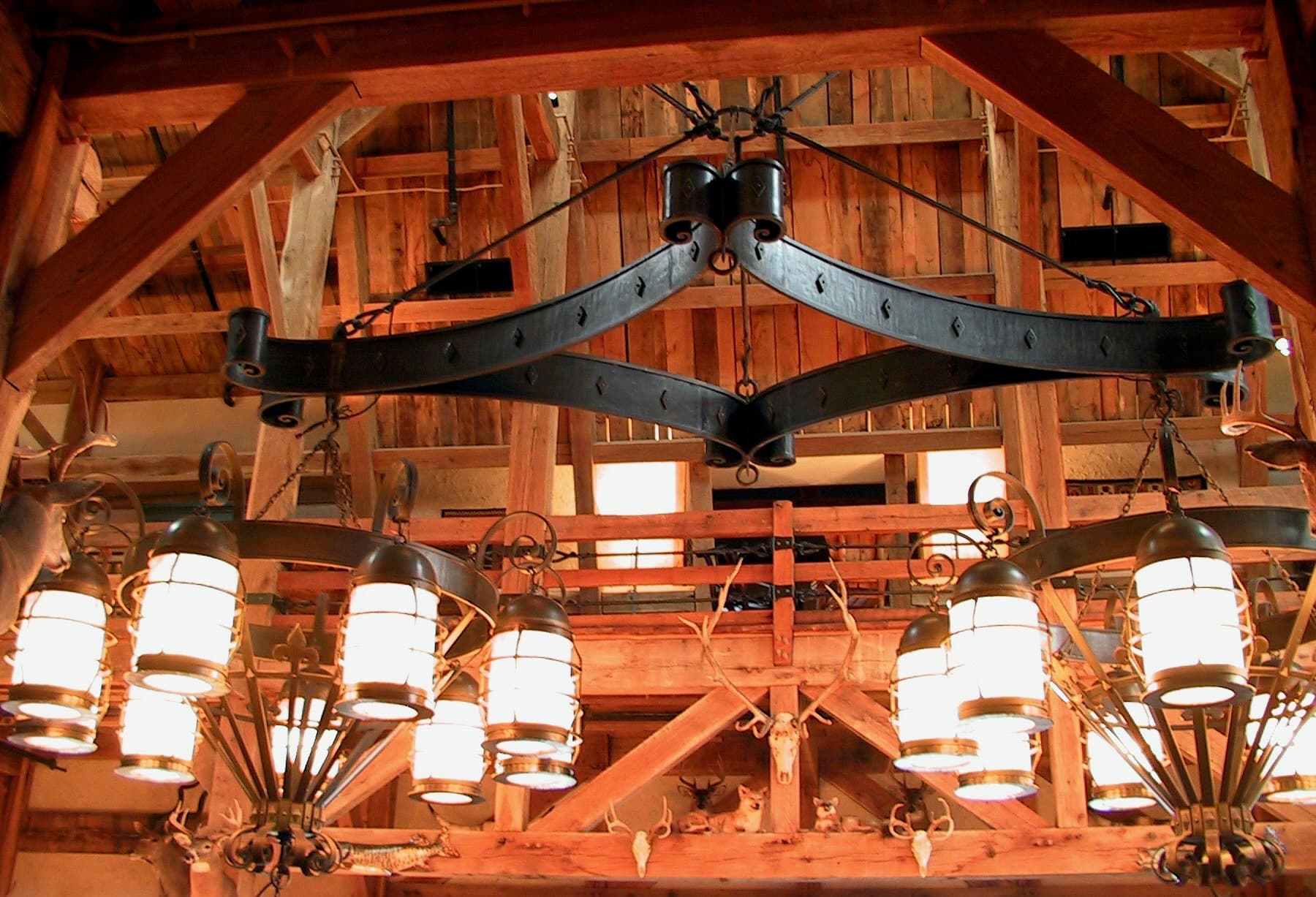 Decorative iron scrollwork