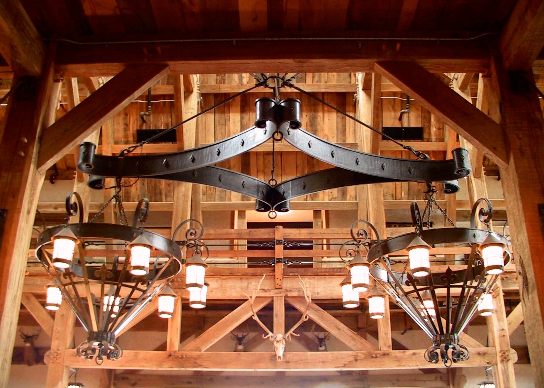 Decorative iron chandelier